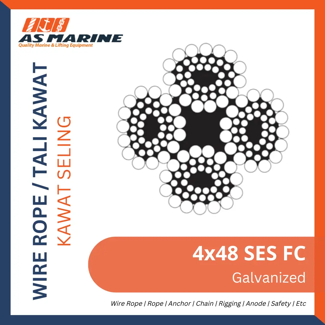 Wire Rope 4x48 SES FC Galvanized